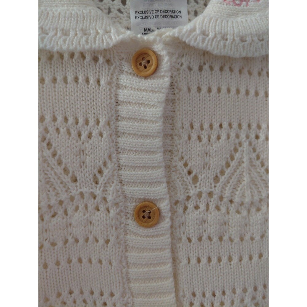 The World of Peter Rabbit Little Girl's Knit Cardigan Dress Set 2 Pc Size 12M - Picture 3 of 14